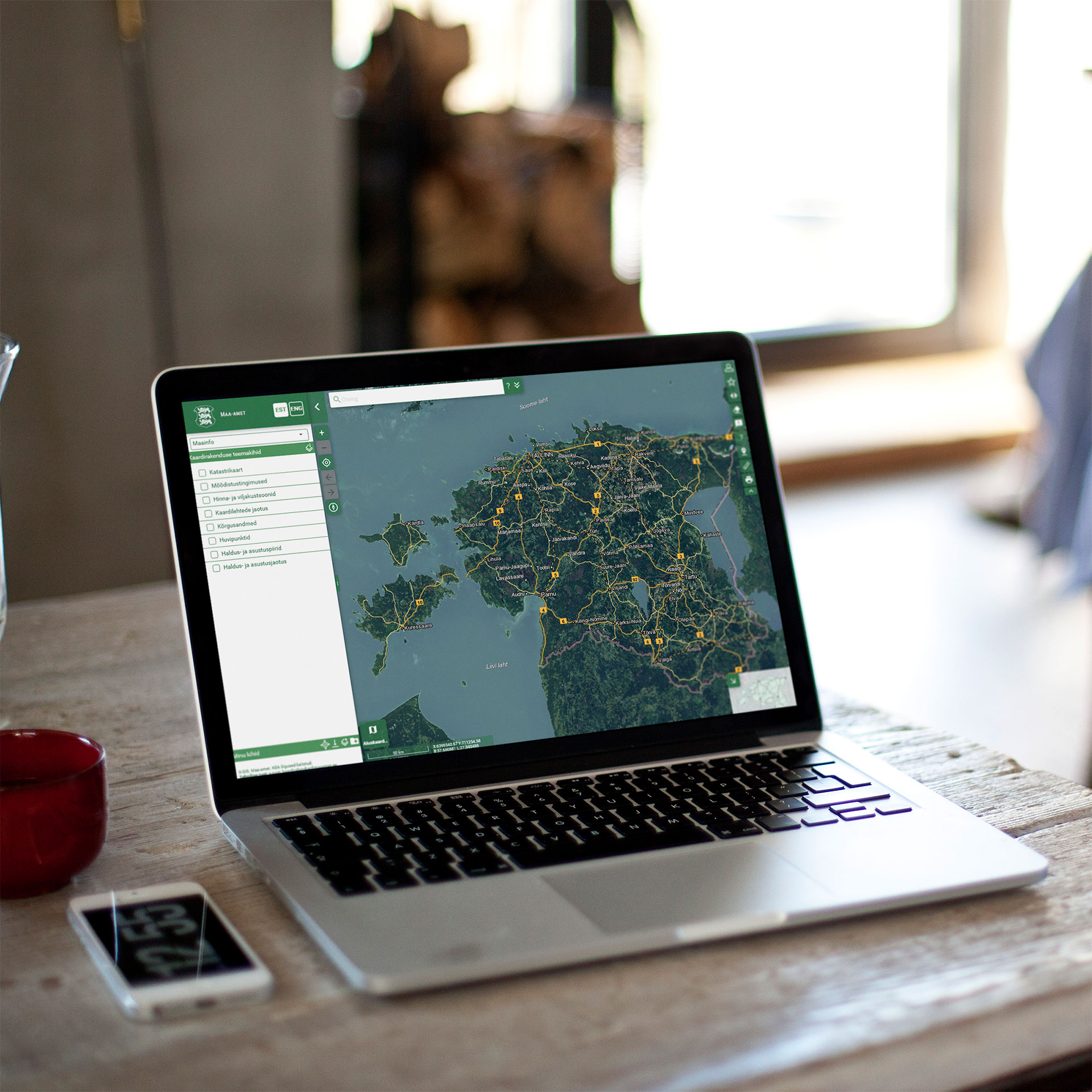 X-GIS  praktiline kaardirakendus ruumiandmete vaatamiseks https://xgis.maaamet.ee/xgis2/page/app/maainfo X-GIS on Maa-ja Ruumiameti pakutav kaardiserveri kasuta